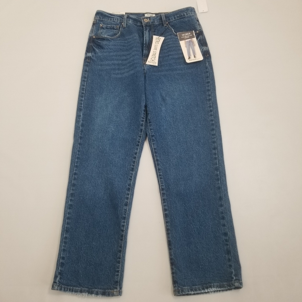 Kensie Emilia Ultra High Rise Slim Straight Jeans Size 8/29 NWT